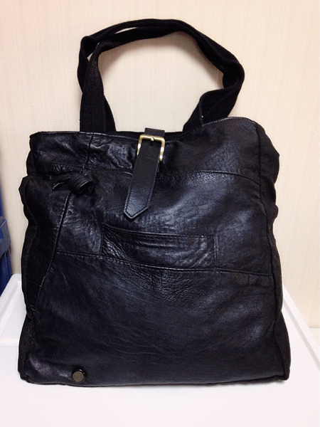 BASICSbyJAS-M.Bジャスエムビー*レザートートバッグ*黒ブラック オマケ BASICSbyJAS-M.Bジャスエムビー*レザートートバッグ*黒ブラック オマケ
