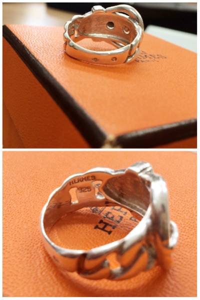 エルメス HERMES シルバー 925 リング 14号 箱付き