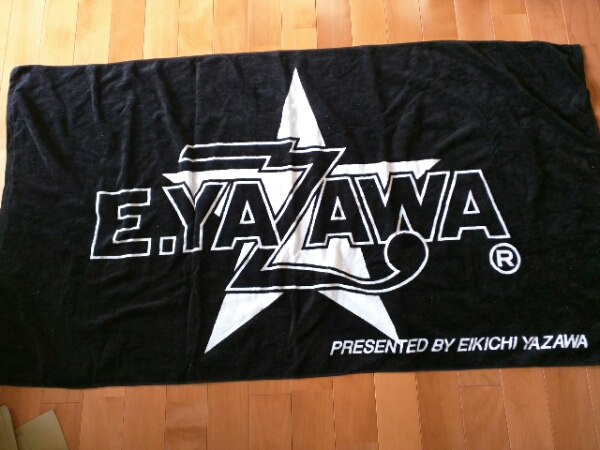 1円～ 矢沢永吉 SBT 星ロゴ 黒×白スペシャルビーチ タオル g167