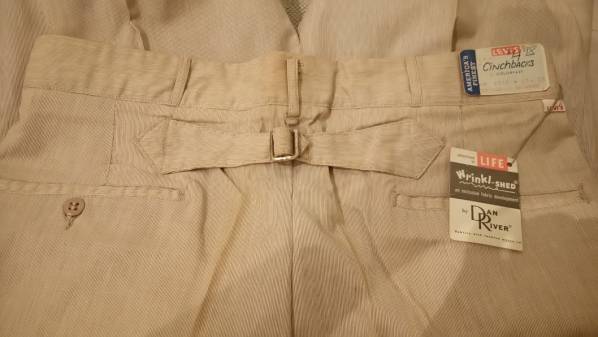 希少ビンテージ 50's デッドストック LEVI'S シンチバックパンツ