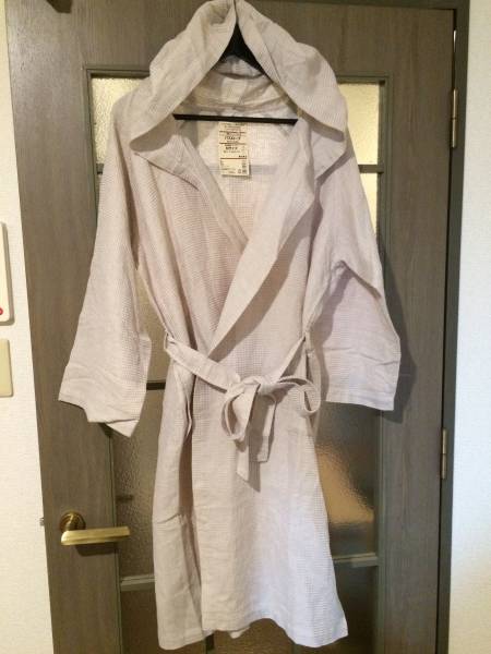 ■新品　定価6000　無印良品　ワッフルバスローブ■MUJIオシャレ