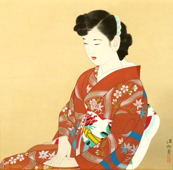 WEBSHOP 吉村唐木店 共箱 双幅 「老松富貴孔雀図」 真作掛軸 真作 絹本