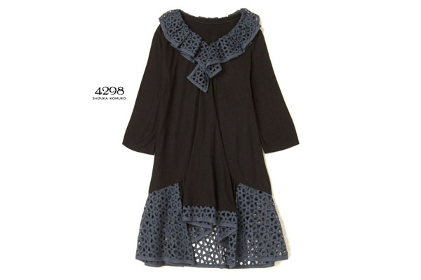 美品★4298シズカコムロ5万★洗練！デザインワンピースP082