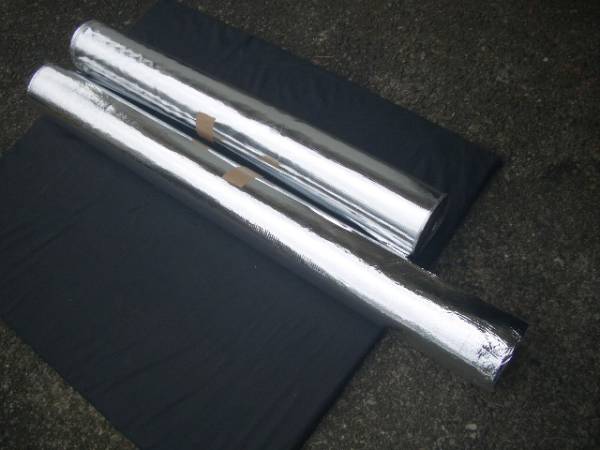 反射遮光遮熱　保温保冷断熱防水　銀色シルバー　シート　２本で