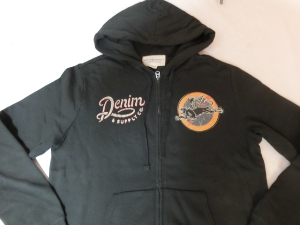 【数量限定，HOT】 USA購入 RALPHLAUREN DENIM & SUPPLY フルジップパーカーUS S黒(パーカ)｜売買されたオークション情報、yahooの商品情報をアーカイブ公開 - オークファン 男性用