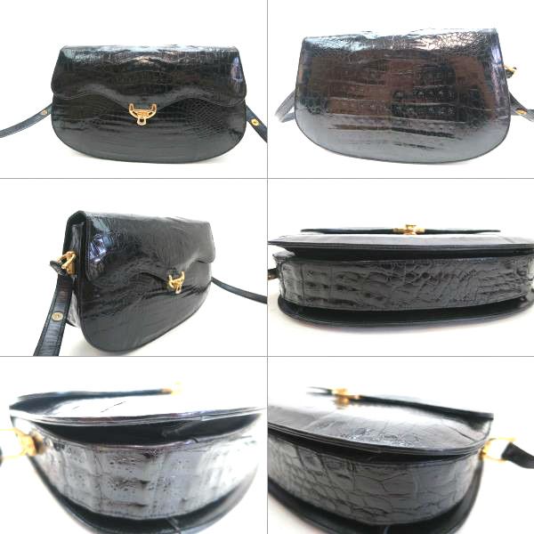 CROCODILE SKIN クロコダイル ショルダーバッグ
