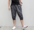 夏大人気 メンズ ストレッチ リブパンツ７分丈 大サイズ有り 5XL