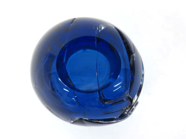 ○1円 由水常雄 破れガラス ぐい呑 グラス HT691 工芸品 ガラス 【公式