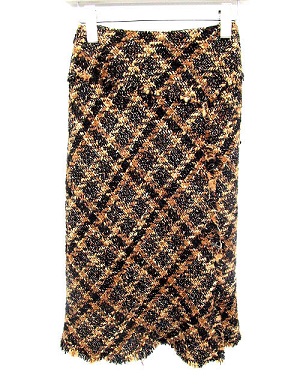 エポカ EPOCA スカート ロング 起毛 38 茶