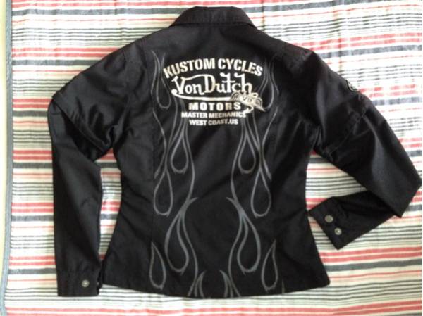 Von Dutch ボンダッチ レディース バイクジャケット春夏用黒