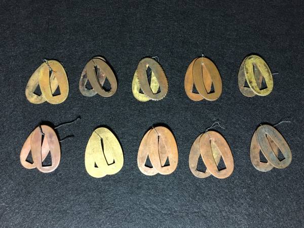 ◇刀装具◇素銅地　刀用切羽　10組20枚　江戸時代保証