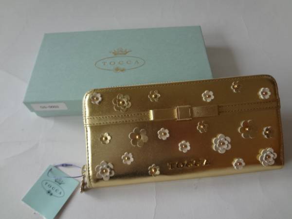 ■006即決■ TOCCAトッカ新品ゴールド長財布