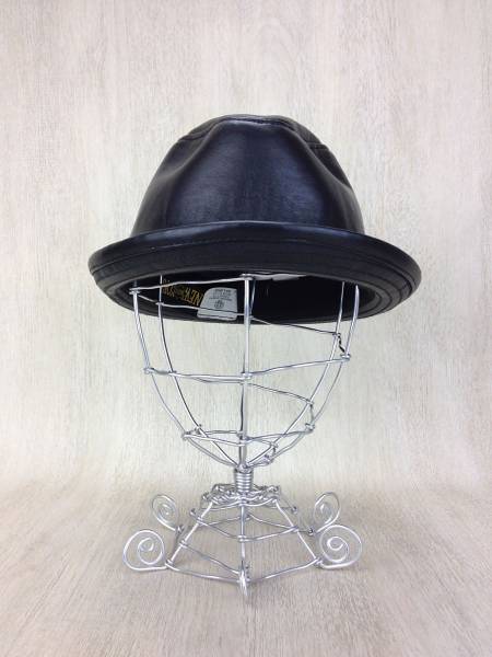 NEWYORK HAT&CAP CO.◆ハット/BLK/羊革/無地