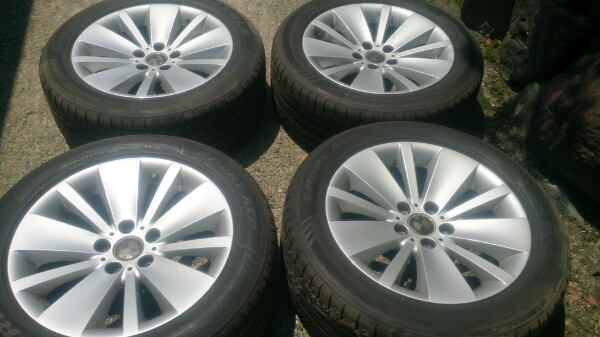 バリ山 BMW E65 後期 純正 アルミ タイヤ 4本セット 740I 750I