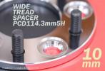 即決・税込★10ｍｍ-114.3-5穴-1.5ｍｍ★高炭素鋼ワイトレ