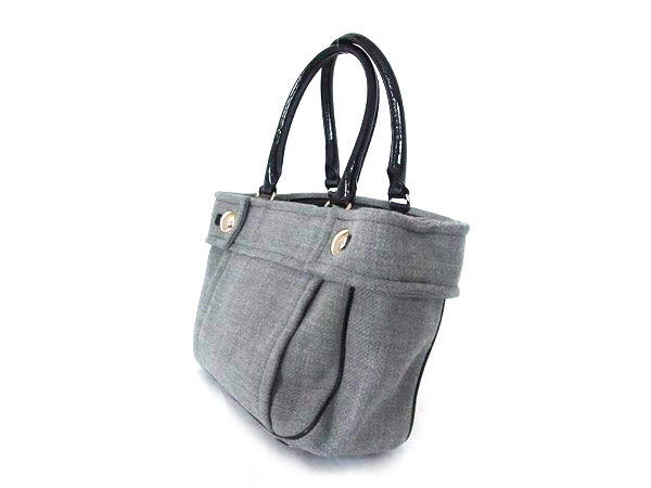1円 ケイトスペード ハンドバッグ グレー×ブラック BG087