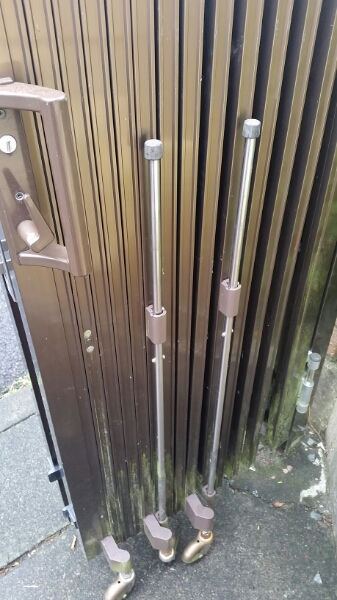 中古/TOEX アルミ門扉 アルシャインL型 ブロンズ/8-O　