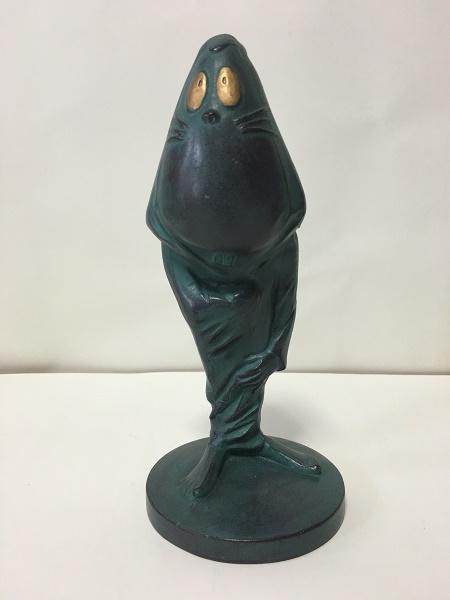 水木しげるロード限定 おみやげ ゲゲゲの鬼太郎 ねずみ男 ブロンズ像