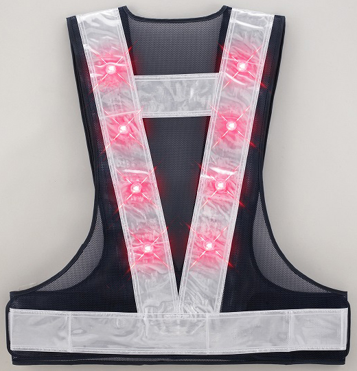 １着からOK 　新品 　70型 LED安全チョッキ 　LED反射ベスト 防犯　交通整理　工事現場　全３色　_5