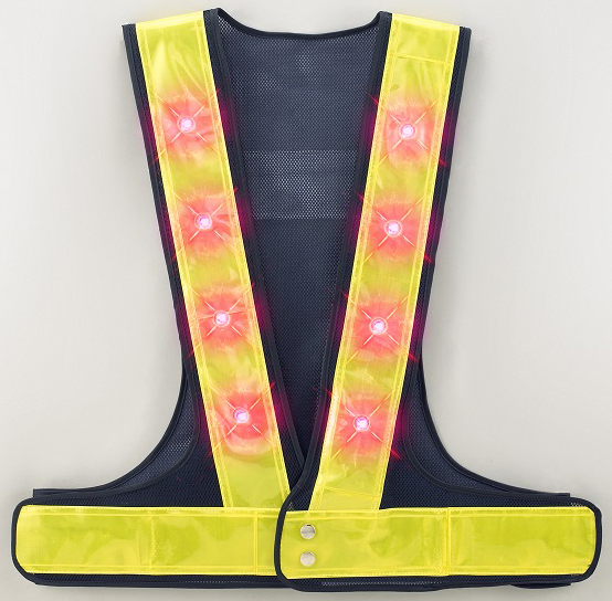 １着からOK 　新品 　70型 LED安全チョッキ 　LED反射ベスト 防犯　交通整理　工事現場　全３色　_6