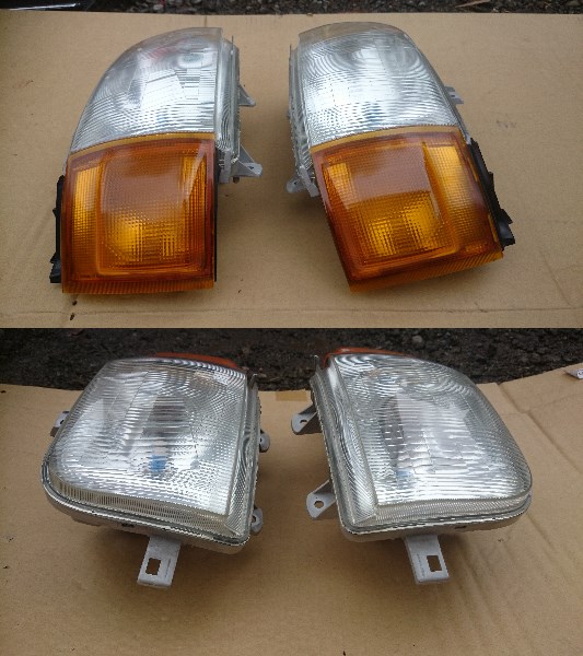 中古品】ムーブ L600S ヘッドライト 左右セット ①