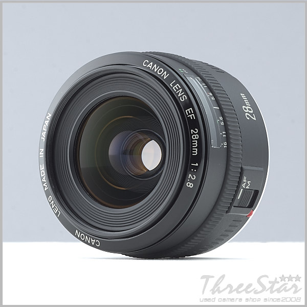 【美品】Canon EF 28mm F2.8 STM　フード付き 1円～ Canon EF 28mm F2.8 フード付き 美品でおススメ！！ レンズ