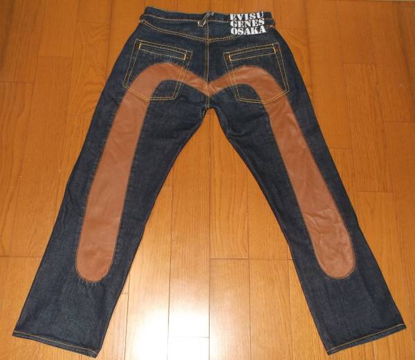☆美品 エヴィス ジーンズ レザーカモメ EVISU GENES OSAKA 32