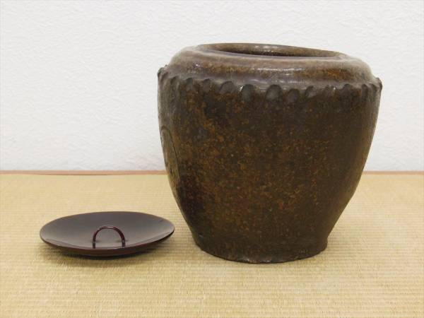 古備前 伊部焼 水指 江戸初期 検:茶道具 古備前 伊部焼 水指 江戸初期 検:茶道具
