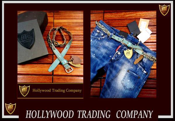 6.1万HTCユーロライン希少 夏に映えるレザークロスベルト 伊製95