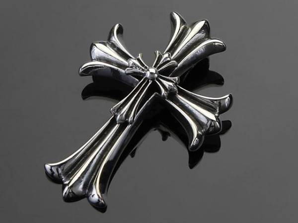 【PE-C028】SILVER925★ダブルチャーチヘッドクロスペンダント★