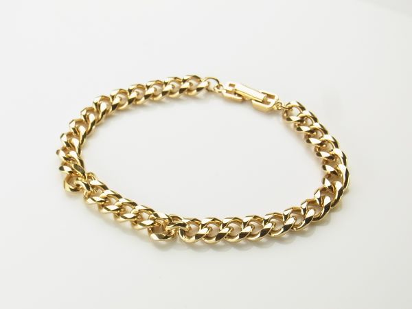 D8552ジバンシィGIVENCHY*G金具*ゴールド*チェーン*ブレスレット