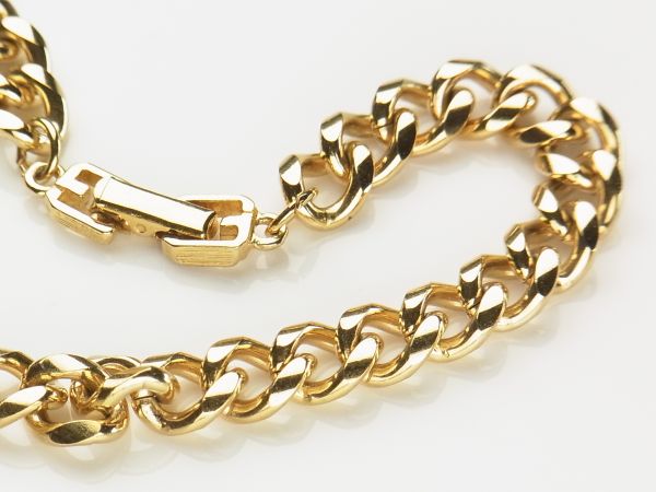 D8552ジバンシィGIVENCHY*G金具*ゴールド*チェーン*ブレスレット
