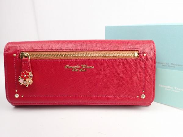 未使用 サマンサタバサ Petit Choice フラワー ファスナー長財布