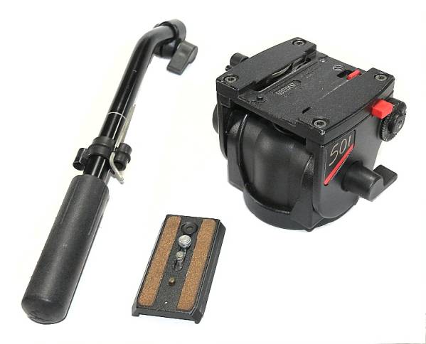Manfrotto・マンフロット・501雲台/フラットベース・中古 家電、AV