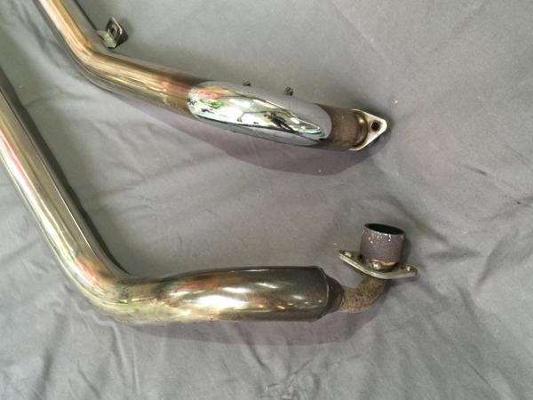 中古 ドラッグスター400 スラッシュカットマフラー 社外 4tr 物名