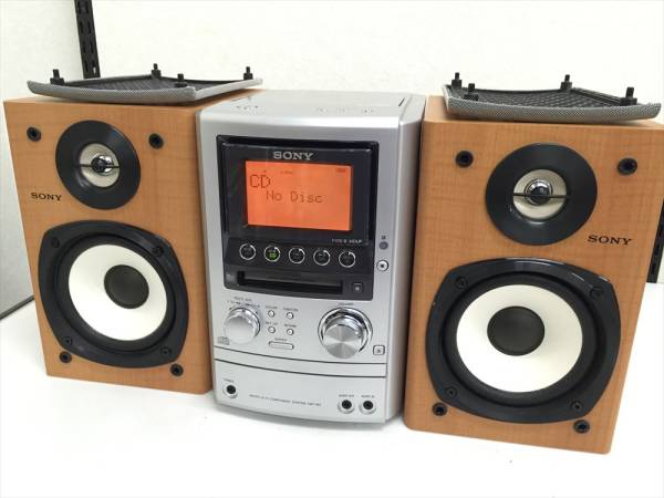 □SONY システムコンポ CMT-M3 ＊ MD CD カセット FM/AM 家電、AV