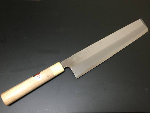 新品 【堺 海舟】骨切り包丁 300mm 鱧切り 水牛柄