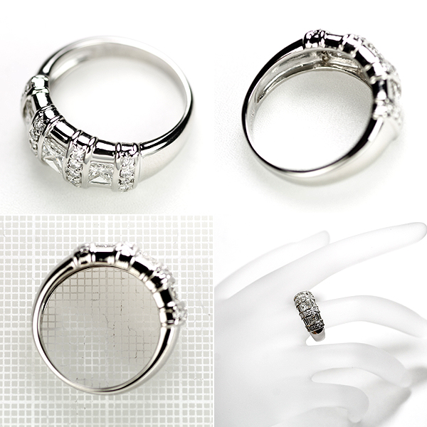 1円～Pt プリンセス ダイヤモンド リング D1.00ct　SELBY_2