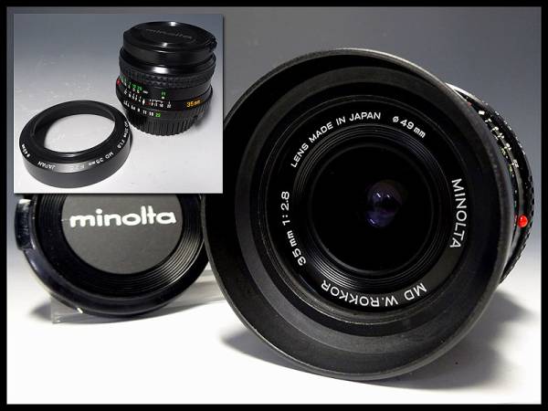◆嵐◆ミノルタ ロッコール 35mm 1:2.8 カメラレンズ T214