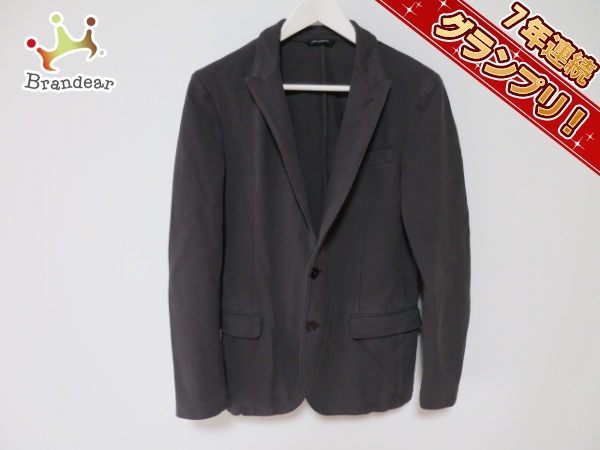 ドルチェアンドガッバーナ ジャケット 46 メンズ グレー