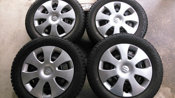 155 65 13 ブリザック バリ山 ワゴンR ミラ ブリジストン 155/65R13 BS 
