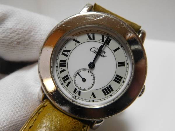 1円～ジャンク品 カルティエ クォーツ 腕時計(H-J94)