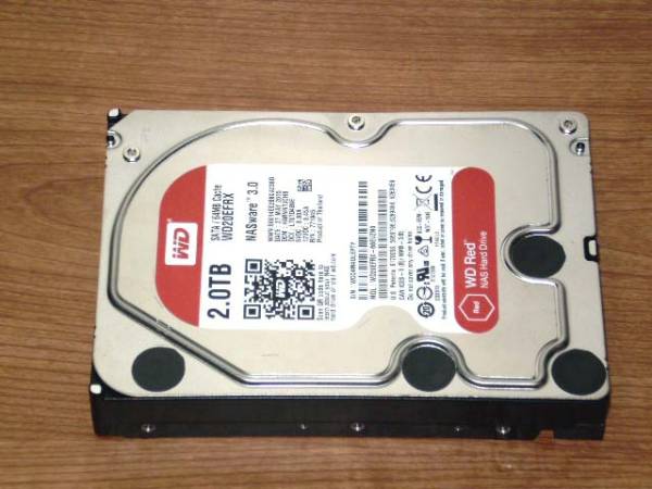 ★ 2.0TB ★ Western Digital Red　【 WD20EFRX 】 良品 ★YEY