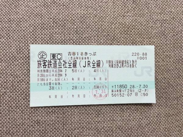青春18きっぷ(4回分) 青春18きっぷ 4回 青春18切符 青春18きっぷ