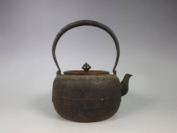 玉》 時代 鉄瓶 提手銀粒象嵌斑紫銅蓋 煎茶道具/急須*20 【公式通販】