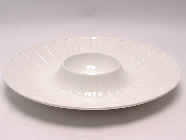 美品 ウエッジウッド ナイト＆デイ 30cm ディップ付 プレート