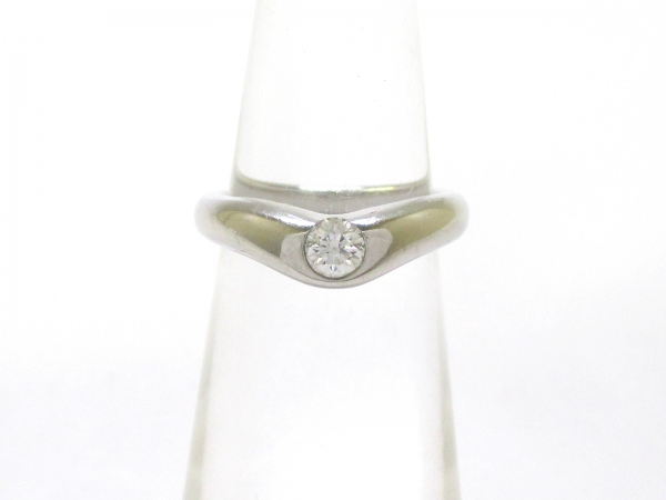 ティファニー リング 美品 カーブドダイヤリング TIFFANY&Co.