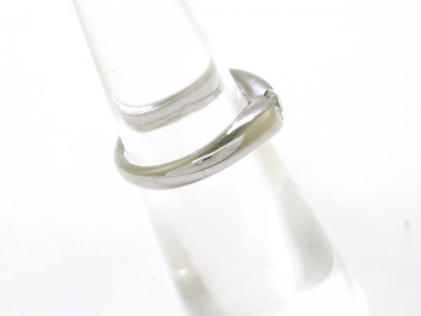 ティファニー リング 美品 カーブドダイヤリング TIFFANY&Co.