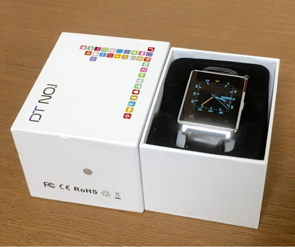 ★新品同様★スマートウォッチ NO.1 D6 3G SIMフリー シルバー