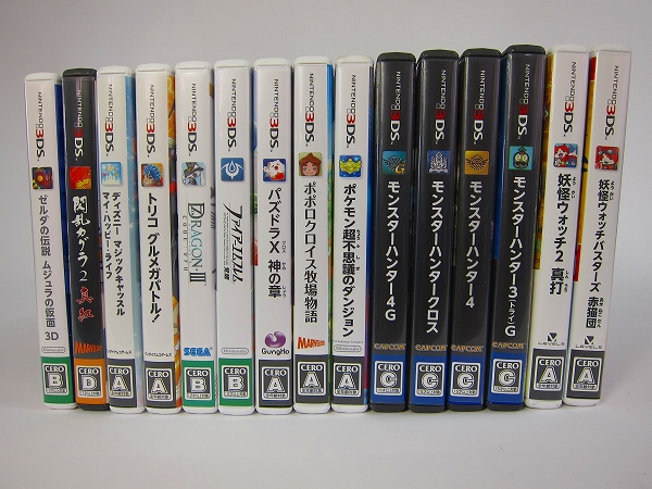 ニンテンドー3DS ゲームソフトセット１５本セット 3DS DSソフトカセット(個人的神ゲー15本まとめ売り)｜Yahoo DS